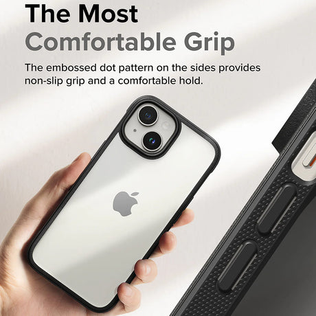 Husa de protectie Ringke Fusion Bold compatibil cu iPhone 15 Plus, Negru