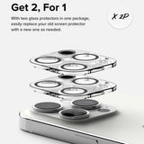 Folie de protectie Ringke Camera Glass (set de 2) compatibil cu iPhone 15 Pro Max, Transparent