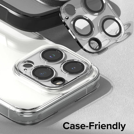 Folie de protectie Ringke Camera Glass (set de 2) compatibil cu iPhone 15 Pro Max, Transparent