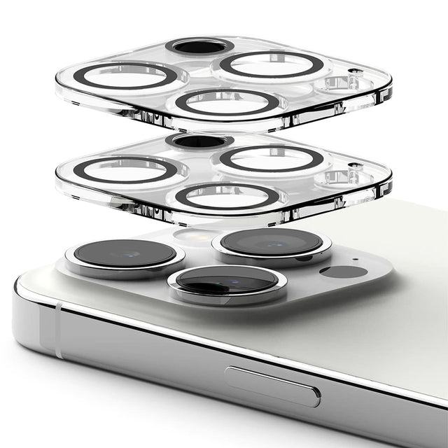 Folie de protectie Ringke Camera Glass (set de 2) compatibil cu iPhone 15 Pro Max, Transparent