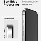 Folie de protectie Ringke Tempered Glass compatibil cu iPhone 15 Pro, Negru