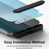 Folie de protectie Ringke Tempered Glass compatibil cu iPhone 15 Pro, Negru