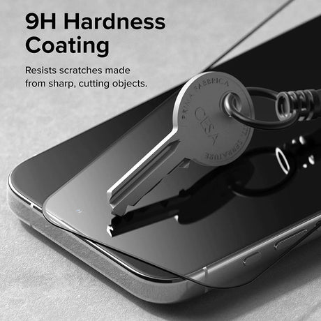 Folie de protectie Ringke Tempered Glass compatibil cu iPhone 15 Pro, Negru
