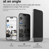Folie pentru iPhone 15 Pro - Ringke Tempered Glass - Privacy