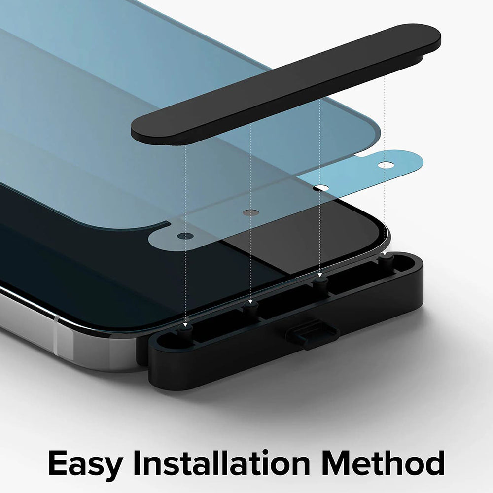 Folie pentru iPhone 15 Pro - Ringke Tempered Glass - Privacy