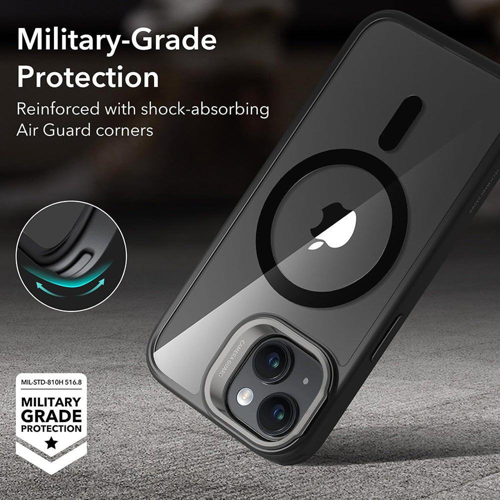 Husa de protectie ESR Classic Hybrid compatibil cu iPhone 15, Negru