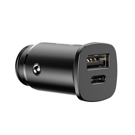 Incarcator Baseus Car Square (CCALL-AS01), USB Type-C, Quick Charge, 5A, Negru
