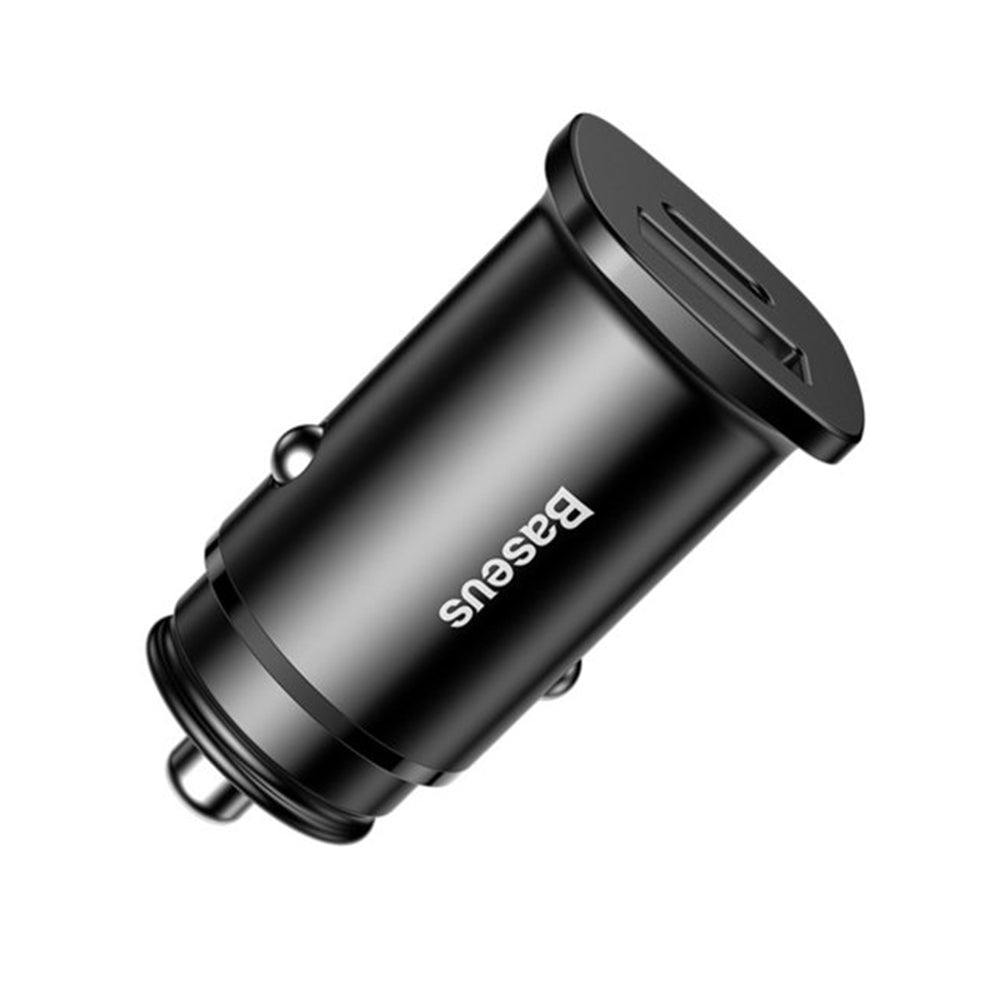 Incarcator Baseus Car Square (CCALL-AS01), USB Type-C, Quick Charge, 5A, Negru