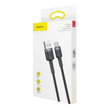 Cablu Baseus Cafule (CATKLF-AG1), USB to Type-C, Fast Charge, 3A, 480Mbps, 0.5m, Gri / Black