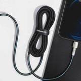 Cablu Baseus Cafule Series Metal (CATLJK-A01), Type-C to Lightning, PD20W, 1m, Negru