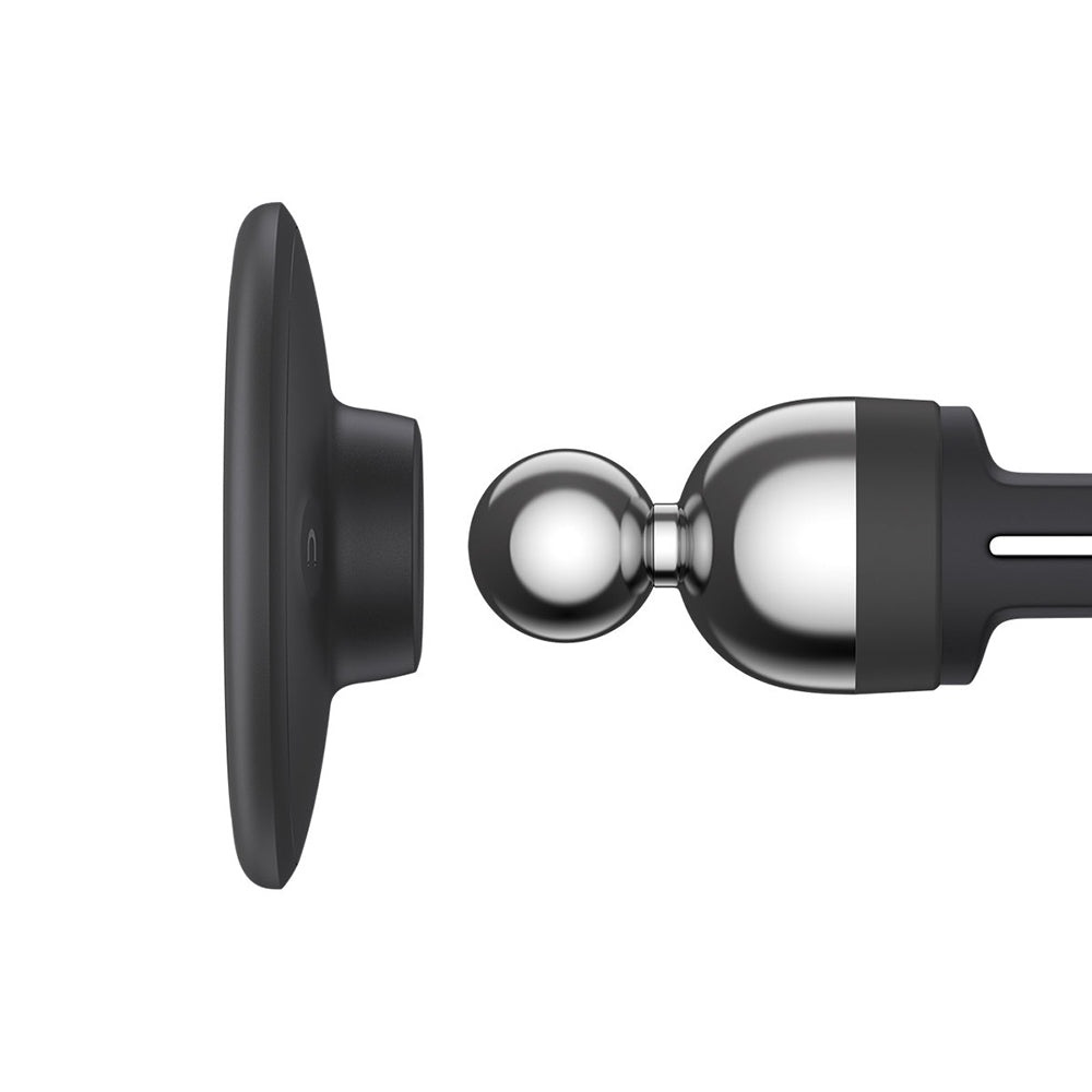 Suport Baseus C01 (C40140802113-00), 360° Magnetic, for Air Vent, Attached Cable Drop, Negru