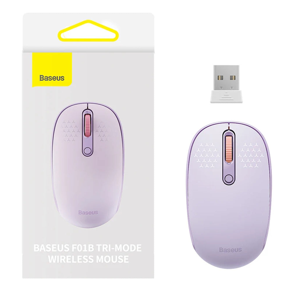 Mouse Baseus F01B (B01055503513-00), Bluetooth 5.0, 2.4G, 1600 DPI, Mov