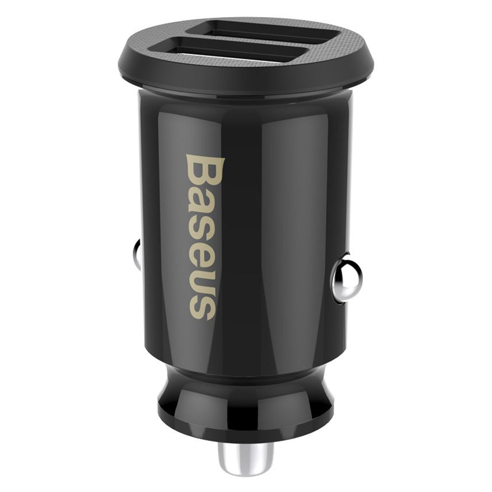 Incarcator Baseus Car Grain (CCALL-ML01), Dual USB, LED Backlight, 5V, 3.1A, Negru