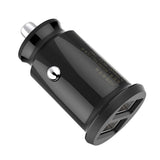 Incarcator Baseus Car Grain (CCALL-ML01), Dual USB, LED Backlight, 5V, 3.1A, Negru