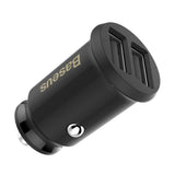 Incarcator Baseus Car Grain (CCALL-ML01), Dual USB, LED Backlight, 5V, 3.1A, Negru
