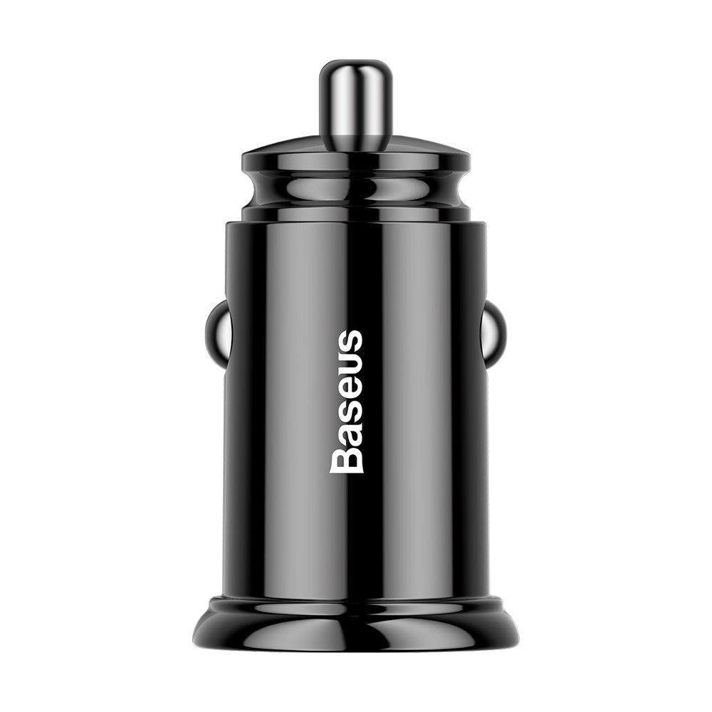 Incarcator Baseus Car Circular (CCALL-YS01), USB, Type-C, Fast Charging, 30W, 5A, Negru