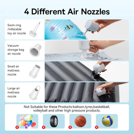 Gadget Baseus Air Pump PocketGo, alb