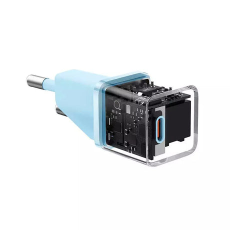 Incarcator Baseus (CCGN050103), GaN, Type-C, Fast Charging, 20W, Albastru