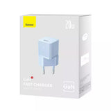 Incarcator Baseus (CCGN050103), GaN, Type-C, Fast Charging, 20W, Albastru