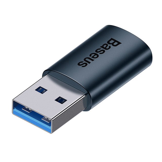 Adaptor Baseus OTG Adapter Ingenuity Series (ZJJQ000103), USB 3.1 Male to Type-C Female, Albastru