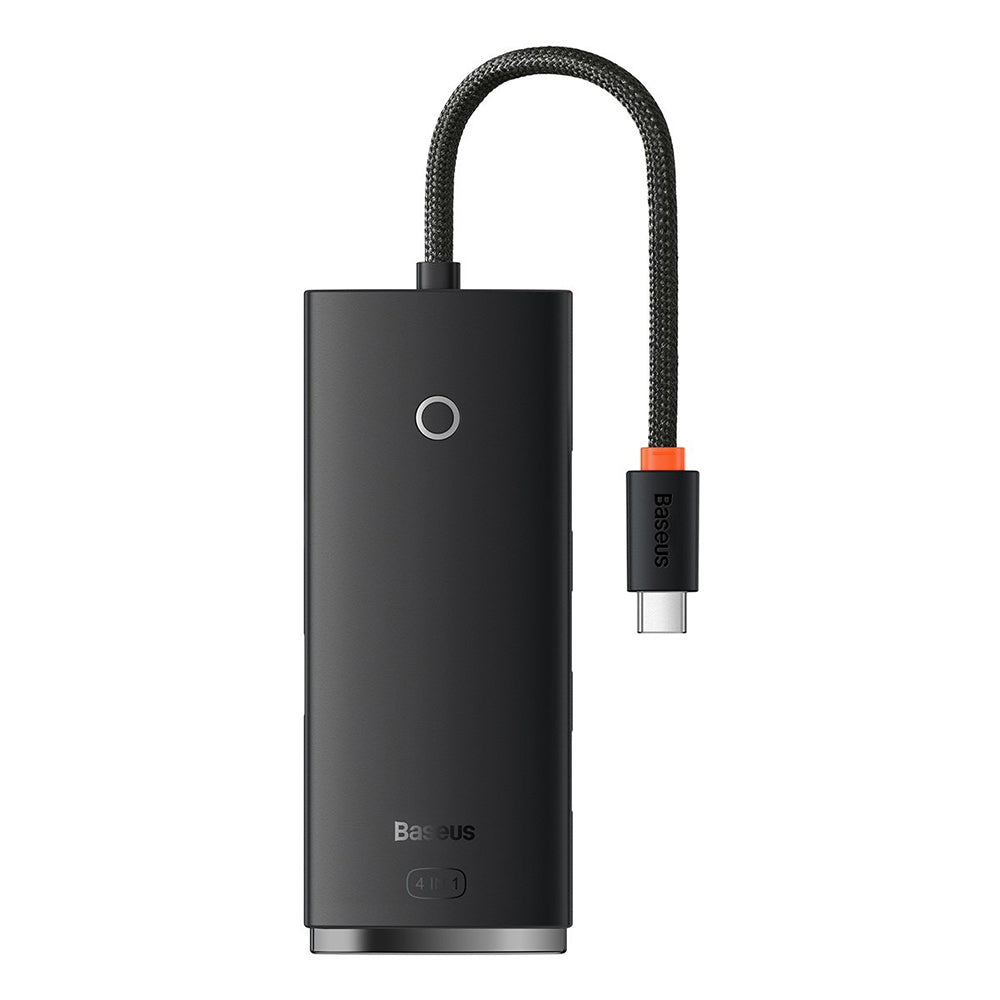 Hub Baseus Lite Series (WKQX030301), Type-C la 4x USB 3.0, 0.25m, Negru