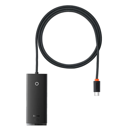 Hub/Dock Baseus Hub Adapter Lite Series (WKQX030401), USB-C to 4x USB 3.0, Type-C, 1m, Negru