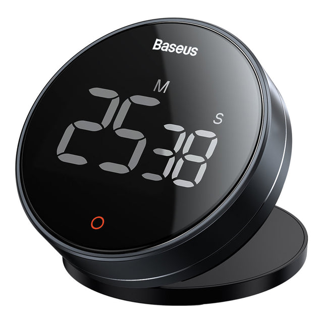 Gadget Baseus Heyo Rotation Countdown Timer Pro (FMDS000013), LED Display, Magnetic, HD Quality, 90dB, Gri Inchis