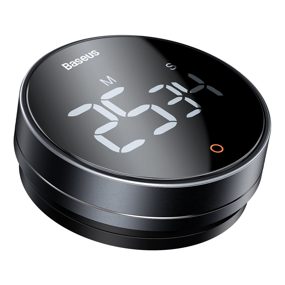 Gadget Baseus Heyo Rotation Countdown Timer Pro (FMDS000013), LED Display, Magnetic, HD Quality, 90dB, Gri Inchis