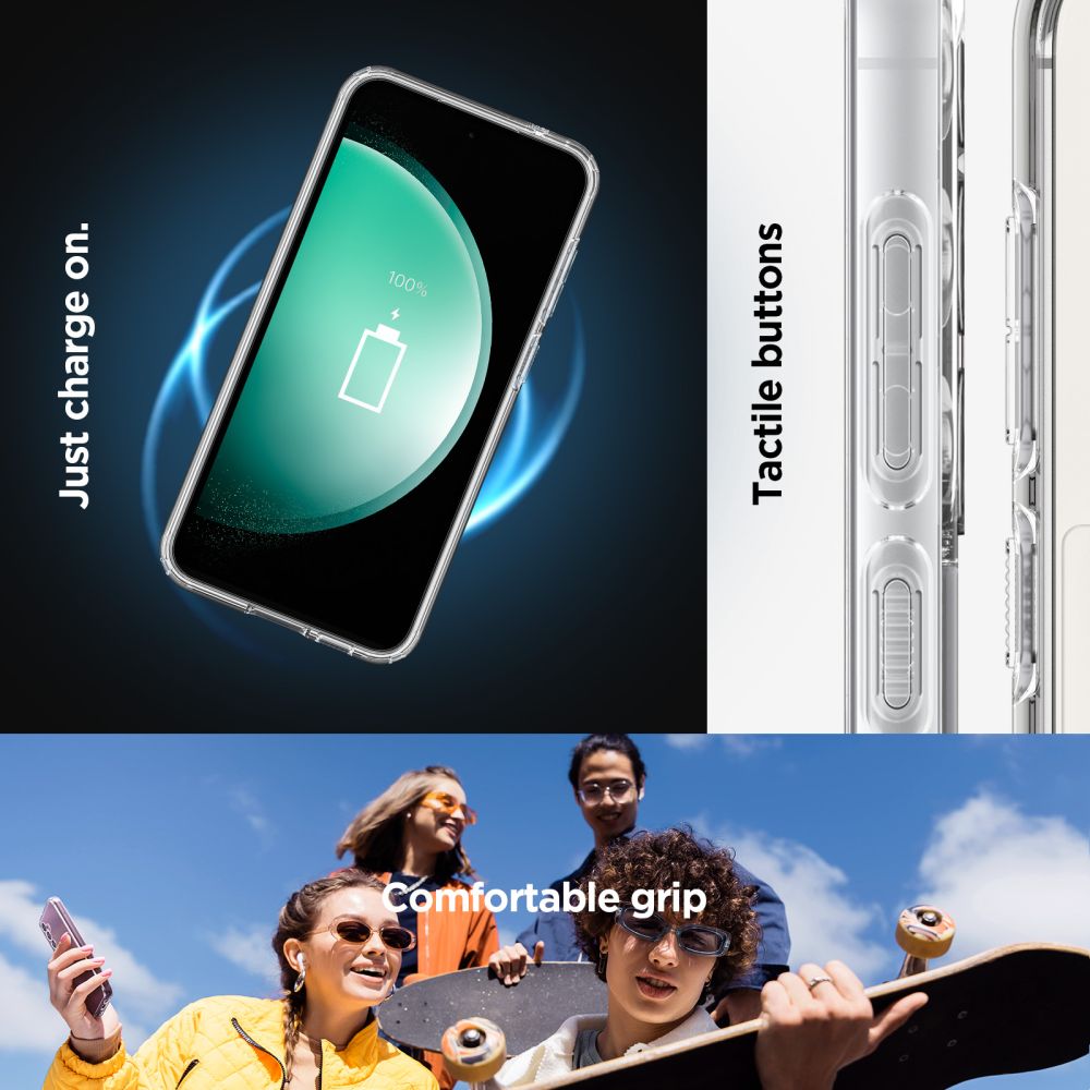 Husa de protectie Spigen Ultra Hybrid MagSafe OneTap Ring (ACS06374) compatibil cu Samsung Galaxy S23 FE, Transparent