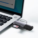 Cititor de carduri USB, Type-C 3.0 la MicroSD, SD - Baseus Lite Series (WKQX060113) - Gray
