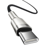 Cablu Baseus Cafule Series Metal (CATJK-C01), Type-C to Type-C, Super Fast Charge, 100W, 480Mbps, 20V, 5A, 1m, Negru