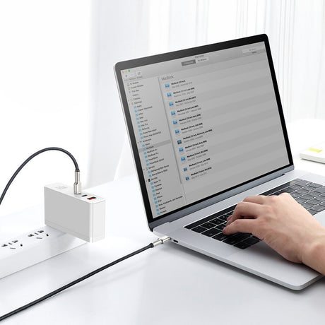 Cablu Baseus Cafule Series Metal (CATJK-C01), Type-C to Type-C, Super Fast Charge, 100W, 480Mbps, 20V, 5A, 1m, Negru
