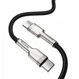 Cablu Baseus Cafule Series Metal (CATJK-D01), Type-C, 100W, 2m, Negru