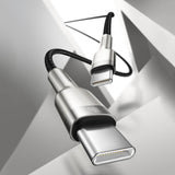 Cablu Baseus Cafule Series Metal (CATJK-D01), Type-C, 100W, 2m, Negru