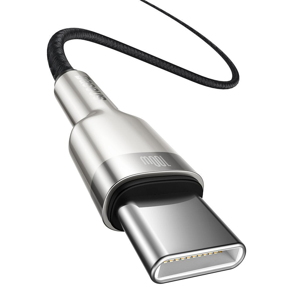 Cablu Baseus Cafule Series Metal (CATJK-D01), Type-C, 100W, 2m, Negru