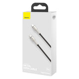 Cablu Baseus Cafule Series Metal (CATJK-D01), Type-C, 100W, 2m, Negru