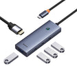 Hub/Dock Baseus Docking Station UltraJoy (B00052809813-00), Type-C to HDMI, 4 x USB, 4K@30Hz, Gri Spatial