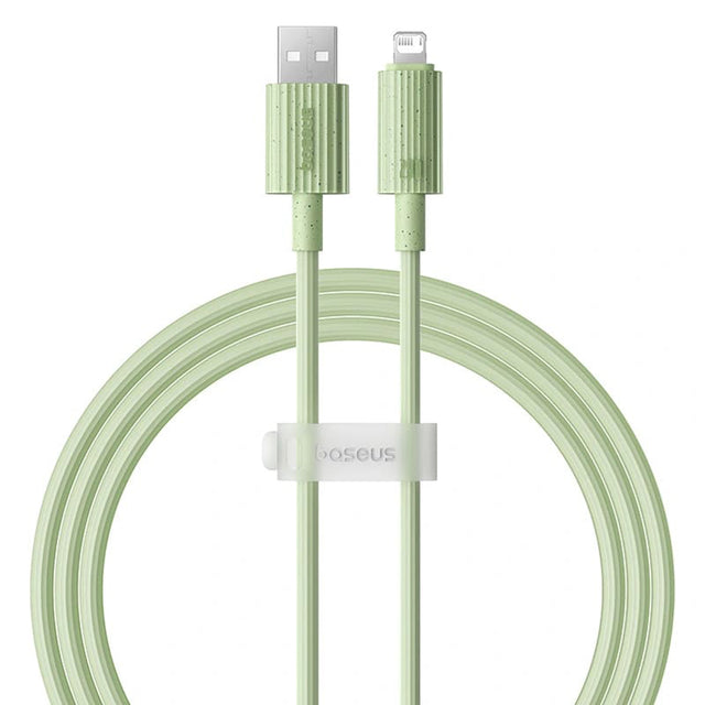 Cablu Baseus Habitat Series (P10360200631-01), USB to Lightning, 480Mbps, 2.4A, 2m, Natural Green