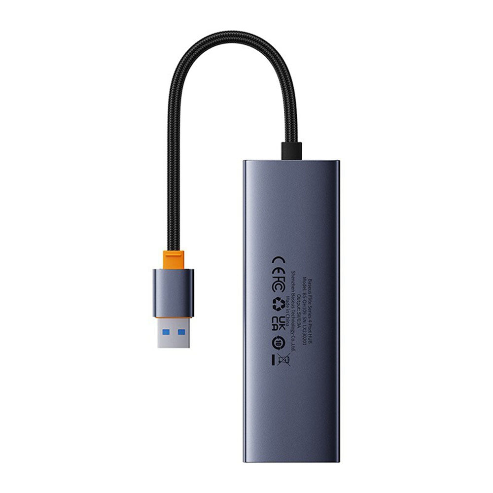 Hub/Dock Baseus Docking Station UltraJoy Series (B0005280A813-01), USB to 3 x USB 3.0, RJ45, 100W, Gri Spatial
