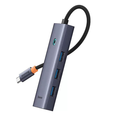 Hub/Dock Baseus Docking Station UltraJoy (B00052807813-01), Type-C to HDMI, 4xUSB, Type-C, 4K@60Hz, Gri Spatial