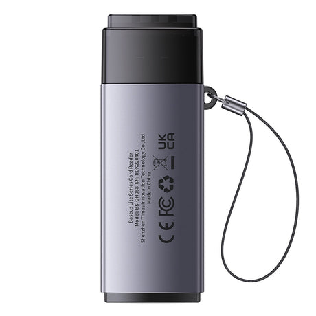 Card Reader USB to SD, TF - Baseus Lite Series (WKQX060013) - Grey