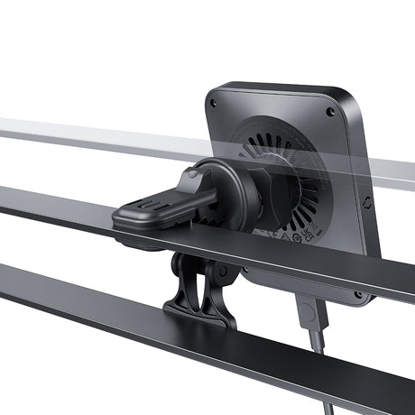 Suport ESR with Wireless Charger CryoBoost (2B513), with Cable, Car Charger, MagSafe, Apple MFi, Argintiu