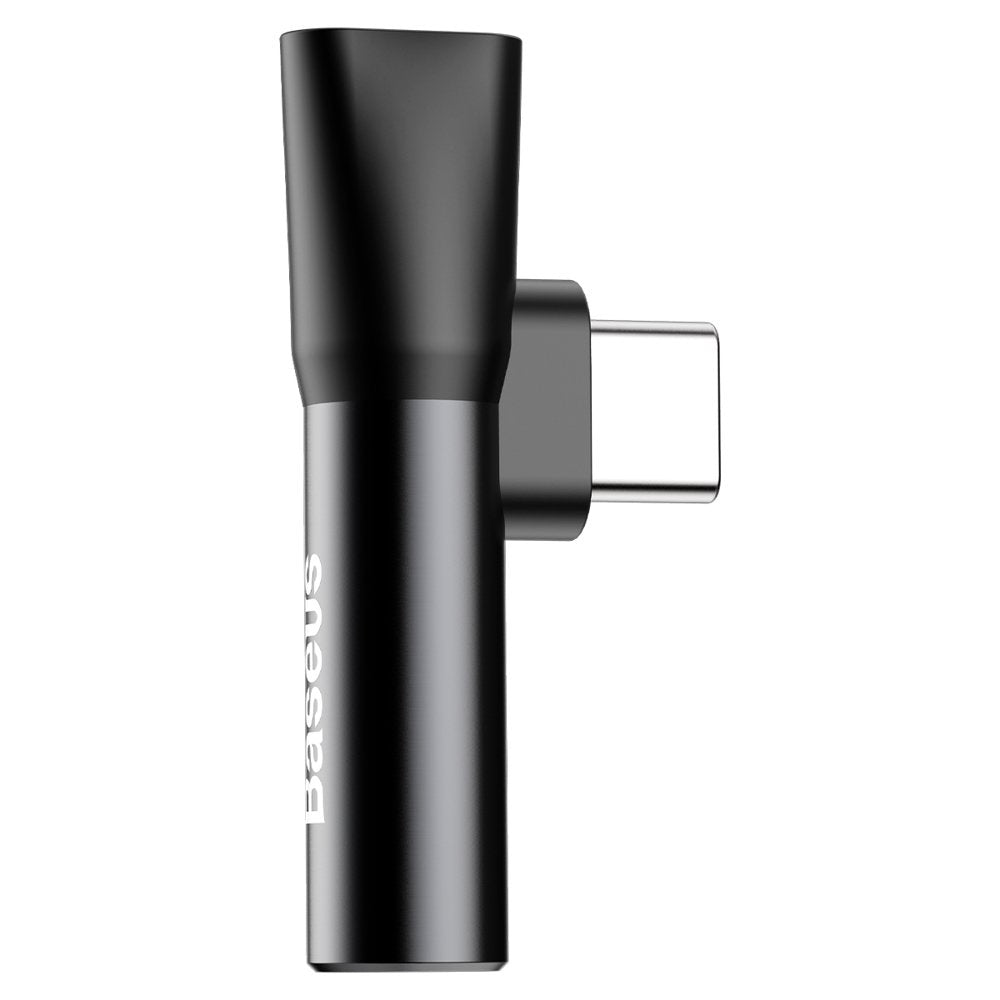 Adaptor Baseus Audio Adapter L41 (CATL41-01/A10229300117-Z1), Type-C to Type-C, Jack 3.5 mm, Negru