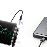 Adaptor Baseus Audio Adapter L41 (CATL41-01/A10229300117-Z1), Type-C to Type-C, Jack 3.5 mm, Negru