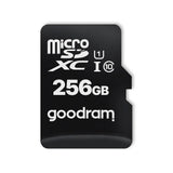 GOODRAM 256GB 100MB/s class 10 UHS I microSD memóriakártya SD adapterrel