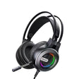 Casti Yesido Wired (EK02), for Gaming, Jack 3.5mm, with Microphone, RGB LED Lights, Negru