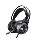 Casti Yesido Wired (EK02), for Gaming, Jack 3.5mm, with Microphone, RGB LED Lights, Negru