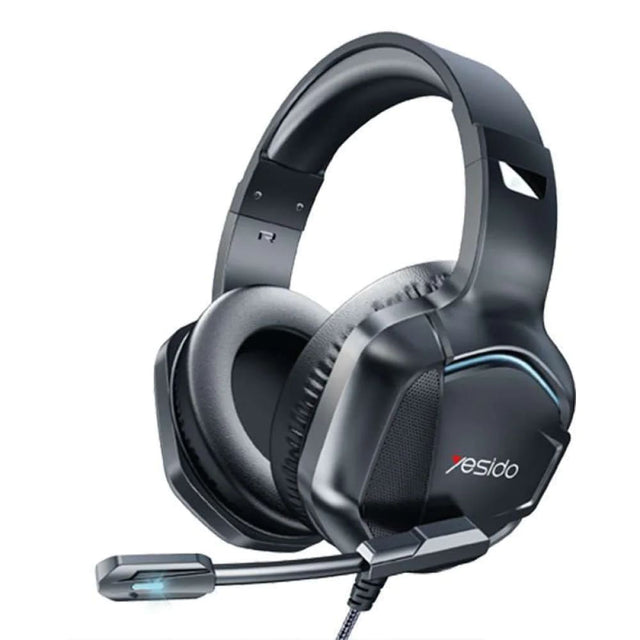 Casti Yesido Wired (EK01), for Gaming, Jack 3.5mm, with Microphone, RGB LED Lights, Negru