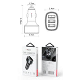 Incarcator Yesido Car (Y46), 3x USB, 2.4A, Q.C3.0, Fast Charging, 42W, Negru