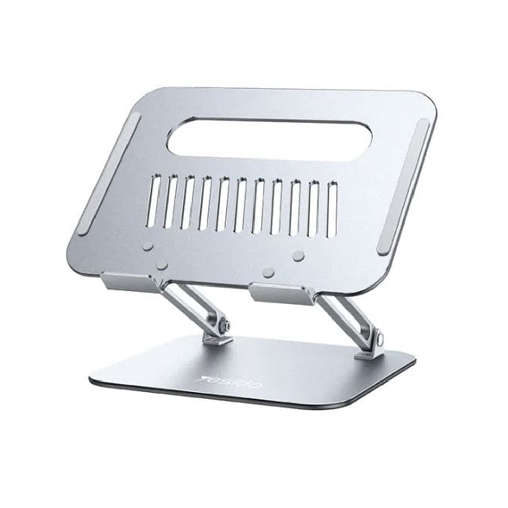 Suport Laptop Yesido (LP05), Aluminiu, Pliabil, Argintiu